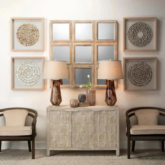 Juniper Three Door Accent Cabinet Grey Washed Fir Wood - LOOMLAN - Jamie Young - Sideboards