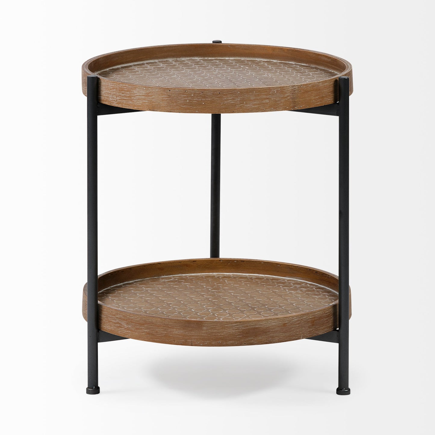 Kade Tray-Style Wood Side Table