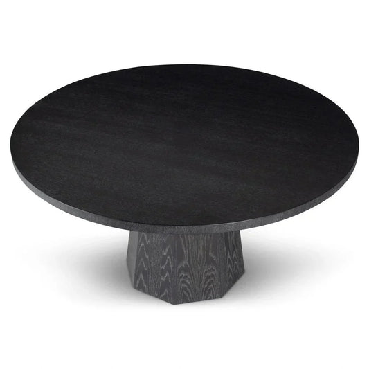 Kaia Wood Round Dining Table-Dining Tables-Urbia-LOOMLAN