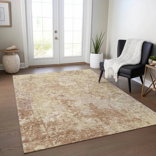 Kairi Orange Washable Indoor - Outdoor Rug - LOOMLAN - LOOMLAN Rugs - Outdoor Rugs