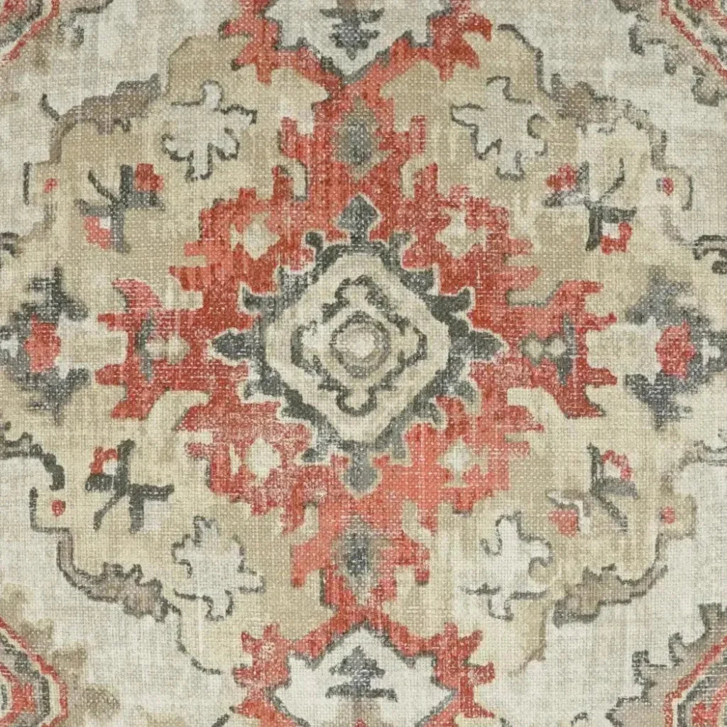 Kapoor Linen Red Throw Pillow With Insert - LOOMLAN - D.V. Kap - Throw Pillows