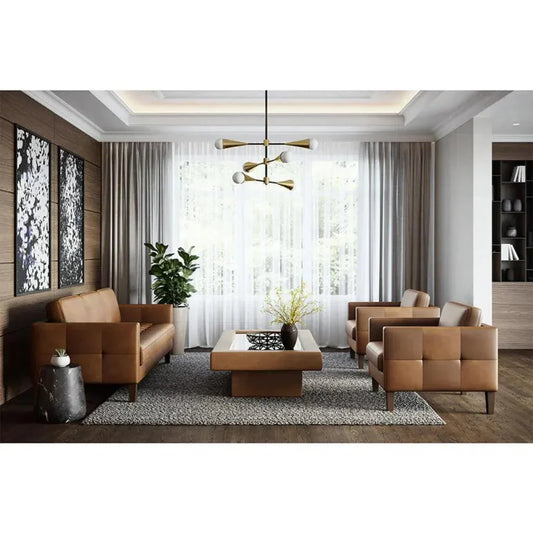 Karmelo Leather Armchair - LOOMLAN - SUNPAN - Club Chairs