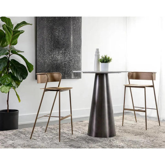 Keanu Powder Coated Iron Barstool - LOOMLAN - SUNPAN - Bar Stools