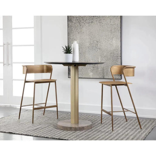 Keanu Powder Coated Iron Counter Stool - LOOMLAN - SUNPAN - Counter Stools