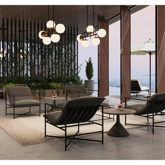 Keiley Chandelier Modern with Gold Accents - LOOMLAN - SUNPAN - Chandeliers