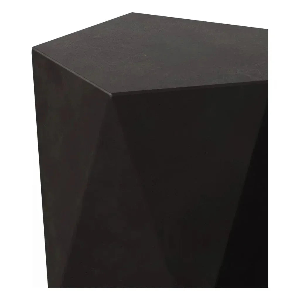 Kelson Pentagonal Surfaced Concrete Outdoor Stool-Garden Stools-Urbia-LOOMLAN