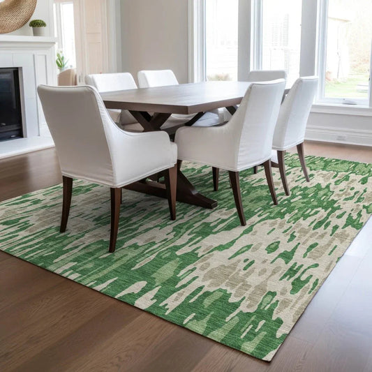 Ken Green Washable Indoor-Outdoor Rug-Outdoor Rugs-LOOMLAN Rugs-LOOMLAN