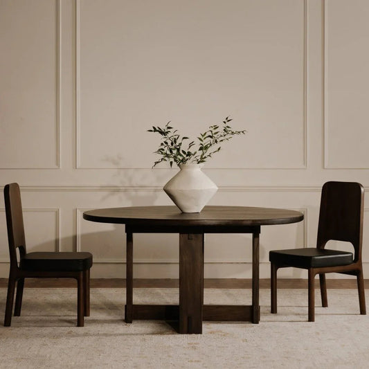 Kerr Leather Armless Dining Chair (Set Of 2) - LOOMLAN - Moe's Home - Dining Chairs