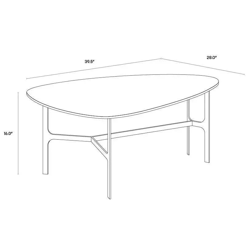Kiernan Side Table Black Glass & Iron Base - LOOMLAN - SUNPAN - Side Tables