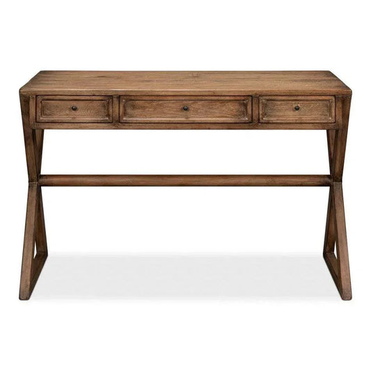 Kitchen Desk Brown-Home Office Desks-Sarreid-LOOMLAN