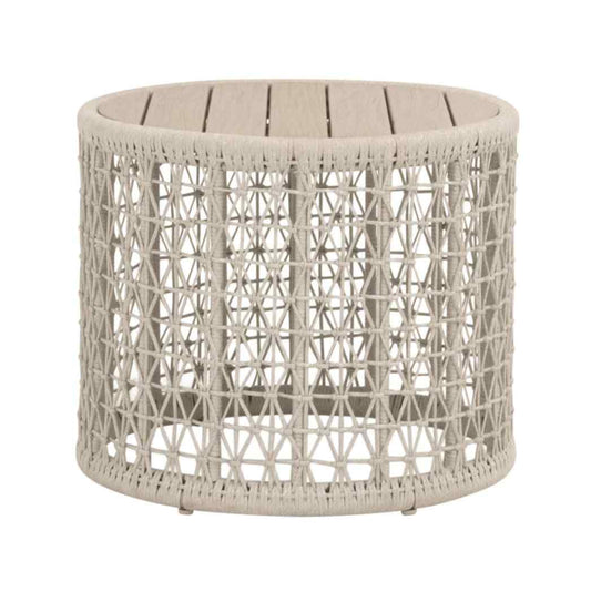Knit Round Outdoor End Table