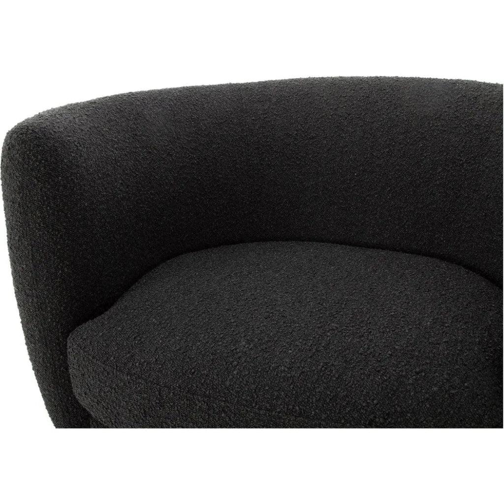 Koba Performance Fabric Black Armless Chair - LOOMLAN - Moe's Home - Club Chairs