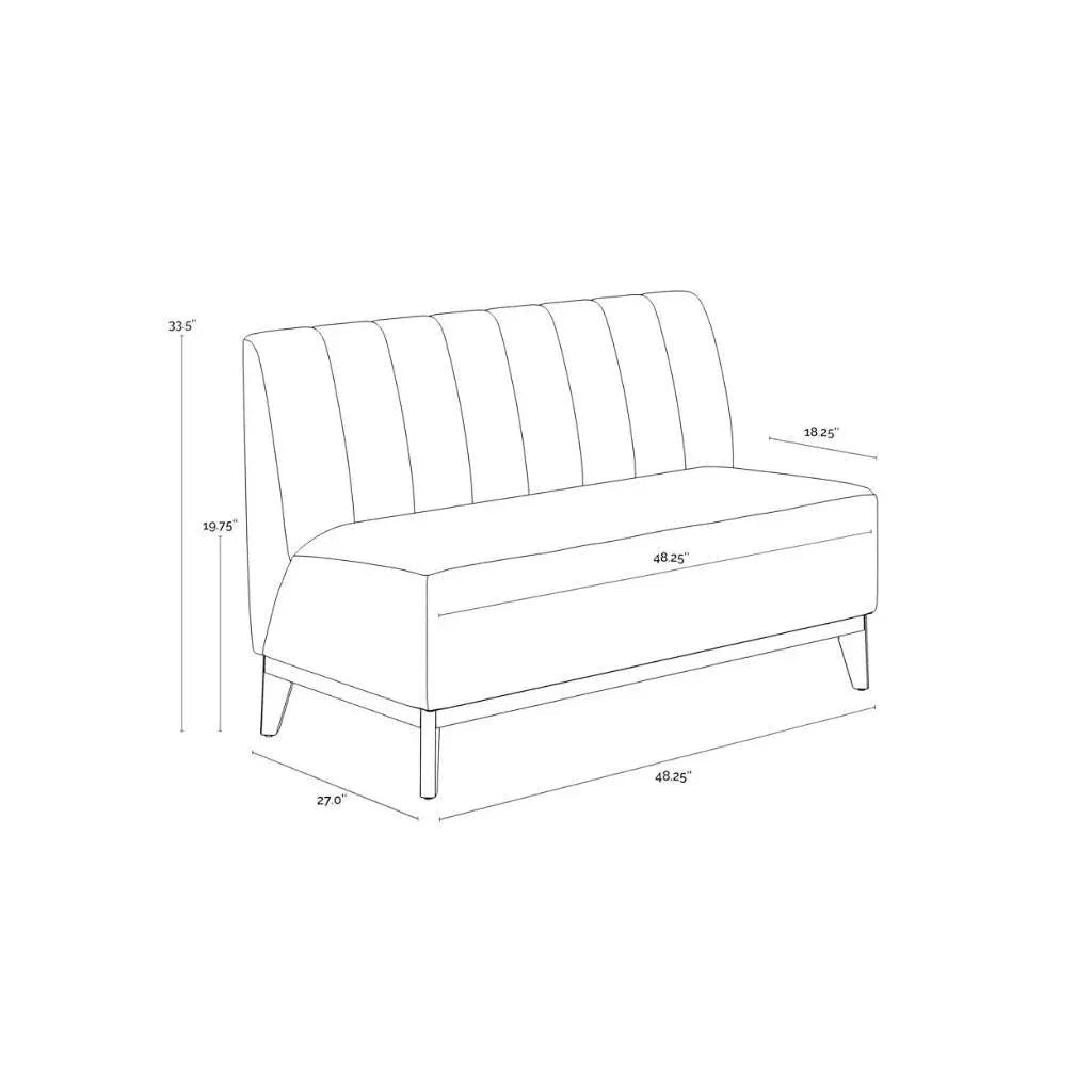 Kosovo Sophisticated Styling Banquette - LOOMLAN - SUNPAN - Bedroom Benches