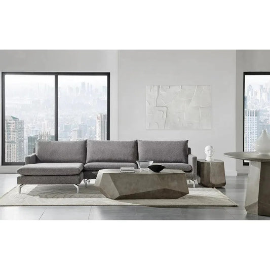 Kristal Reinforced Concrete Geometric Coffee Table-Outdoor Coffee Tables-Urbia-LOOMLAN