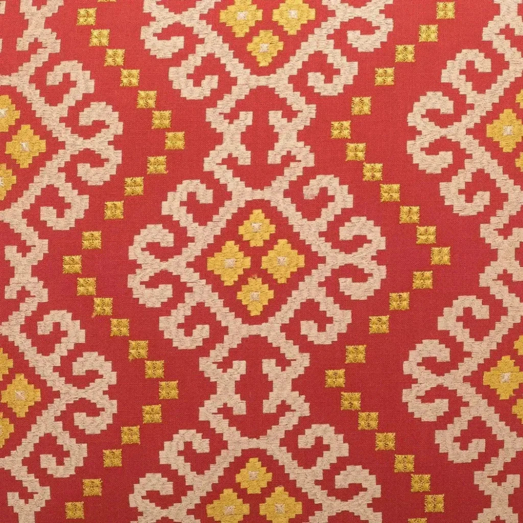 Kurta Red Throw Pillow With Insert - LOOMLAN - D.V. Kap - Throw Pillows