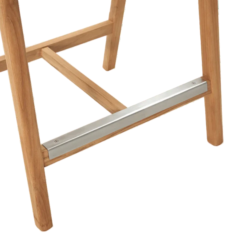 La Costa Patio Barrel Back Counter Height Armchair-Outdoor Accent Chairs-HiTeak-LOOMLAN