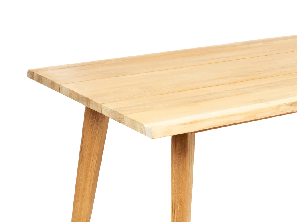La Costa Teak Patio Wide-Plank Dining Table-Outdoor Dining Tables-HiTeak-LOOMLAN
