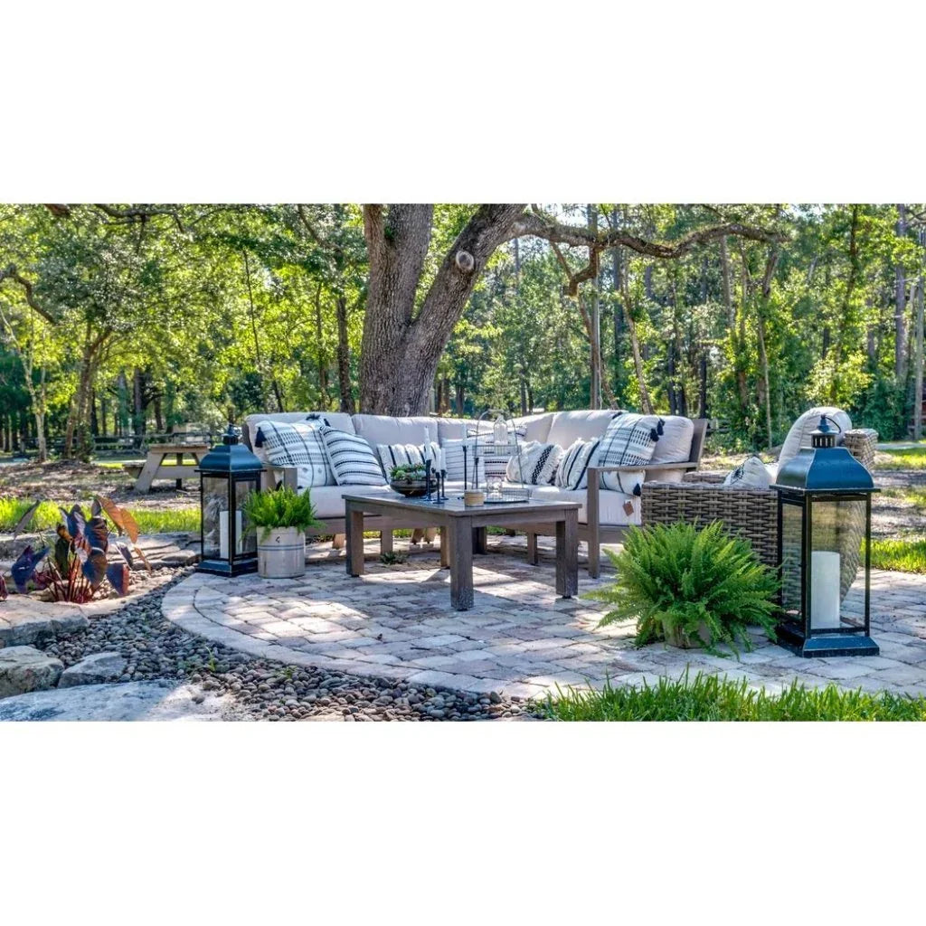 Laguna Aluminum Outdoor Coffee Table-Outdoor Coffee Tables-Sunset West-LOOMLAN