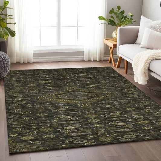 Lamoria Gray Washable Indoor - Outdoor Rug - LOOMLAN - LOOMLAN Rugs - Outdoor Rugs