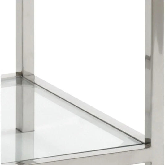 Langdon Nickel Finished Shelf Unit-Etageres-Wildwood-LOOMLAN