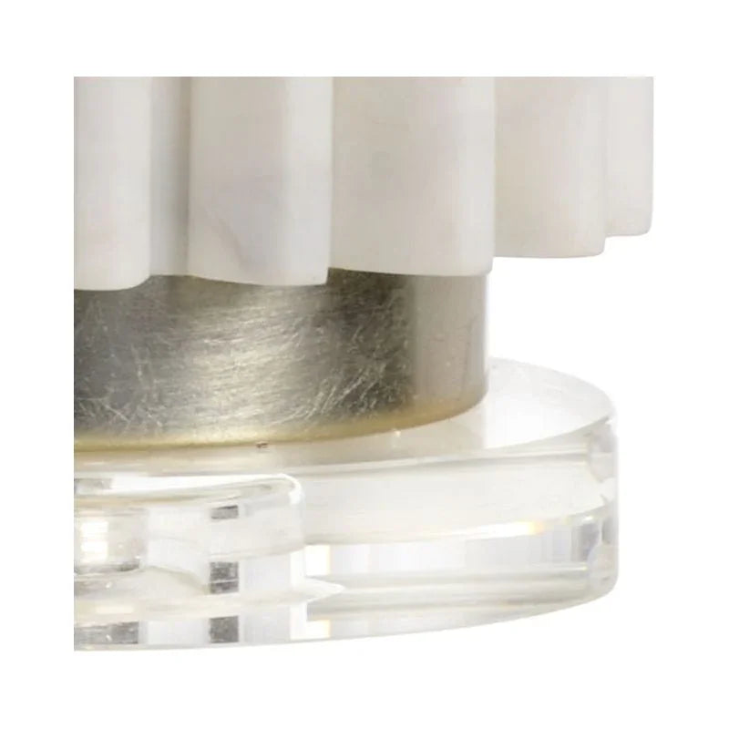 Langdon White Faux Stone Table Lamp - LOOMLAN - Wildwood - Table Lamps