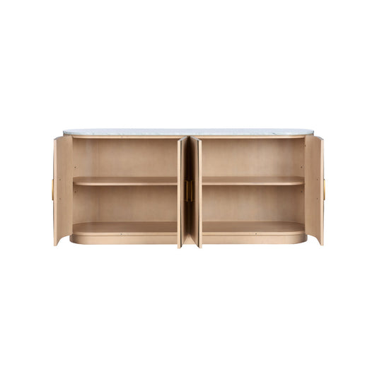 Langley Four Doors Wood Credenza