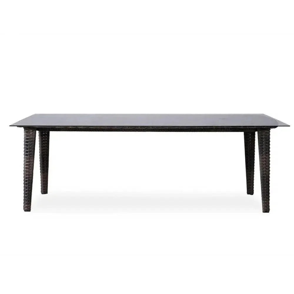 Largo 86" Rectangular Dining Table All Weather Wicker-Outdoor Dining Tables-Lloyd Flanders-LOOMLAN