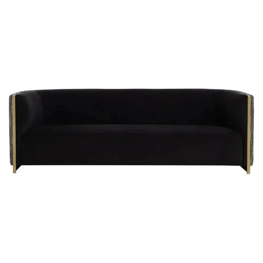 Larron Performance Fabric Black Sofa - LOOMLAN - SUNPAN - Sofas & Loveseats