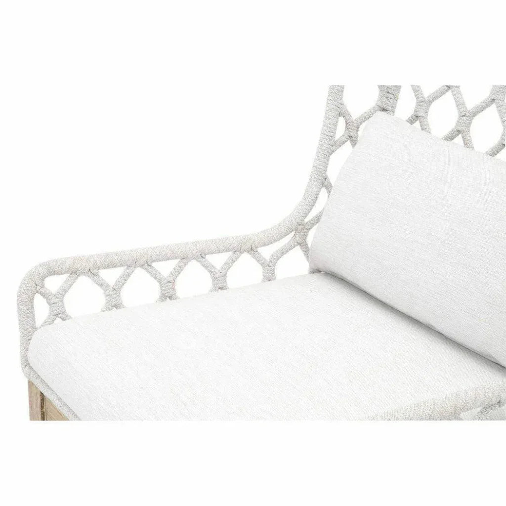 Lattis Outdoor Wing Chair Rope & Teak Wood-Outdoor Dining Chairs-Essentials For Living-LOOMLAN