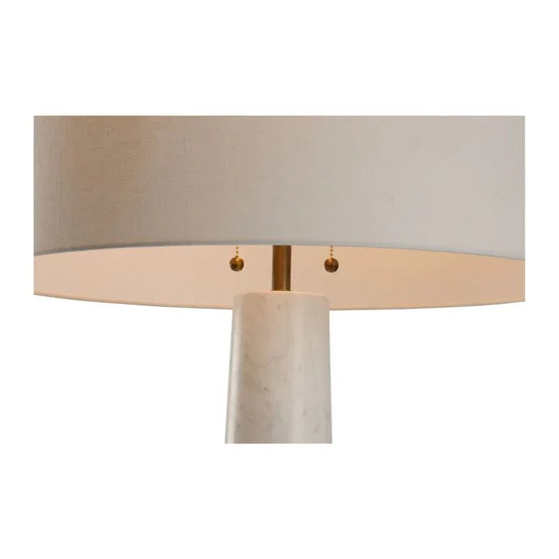 Laurence Brass Framed Aesthetic Floor Lamp-Floor Lamps-Wildwood-LOOMLAN