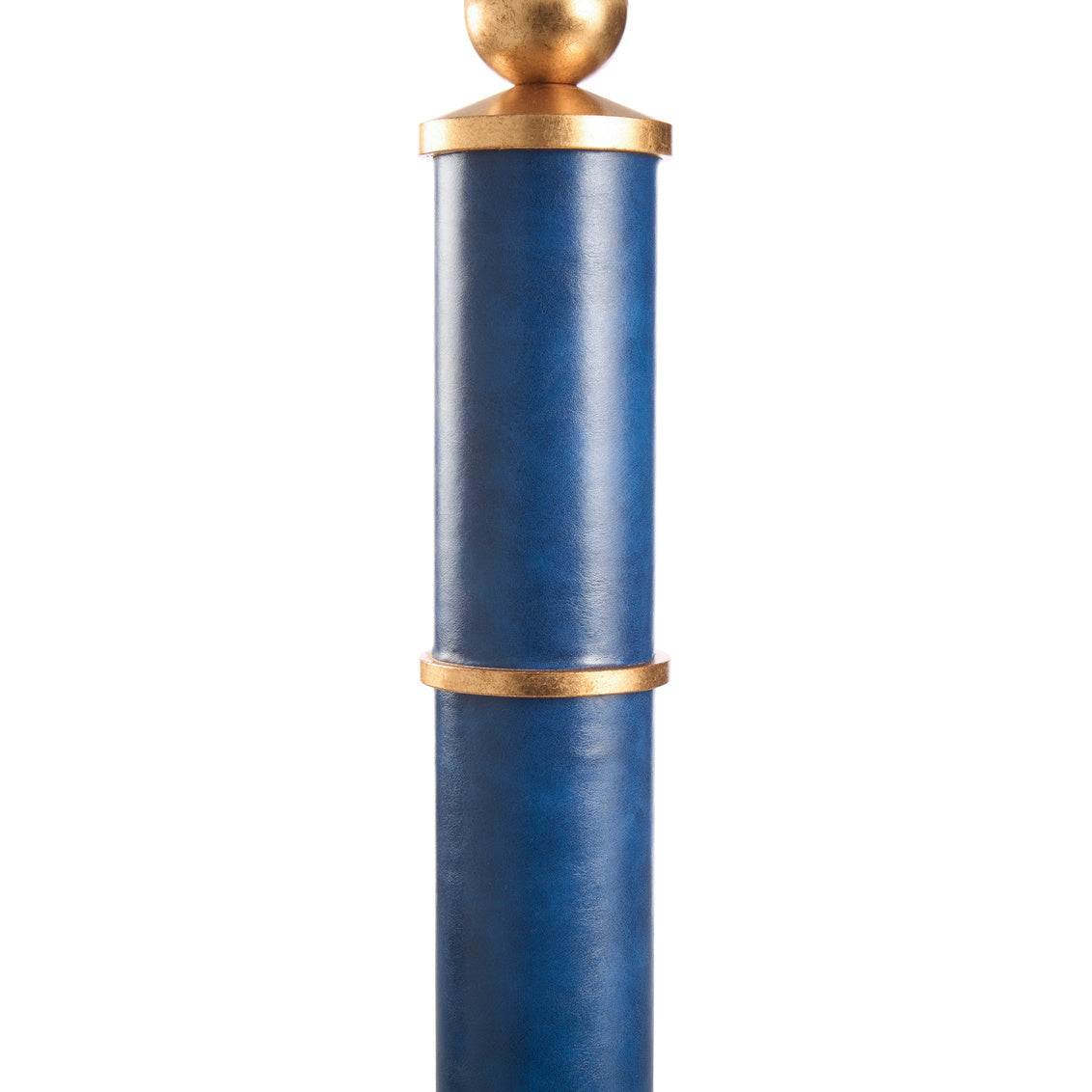 Leather Warp Blue Floor Lamp-Floor Lamps-Chelsea House-LOOMLAN