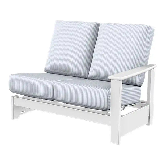 Leeward MGP Hidden Motion Left Arm Two-Seat Sectional-Outdoor Modulars-Telescope-LOOMLAN