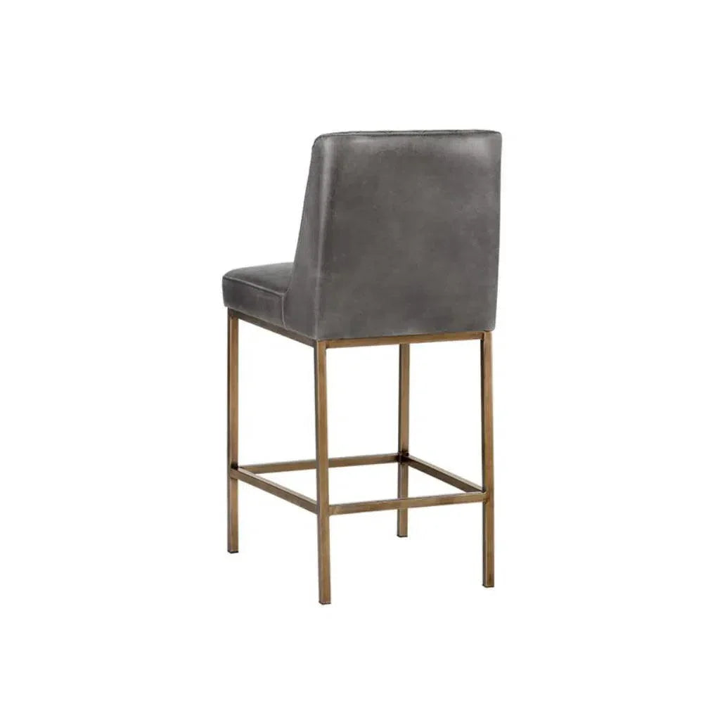 Leighland Leather Classic Counter Stool - LOOMLAN - SUNPAN - Counter Stools