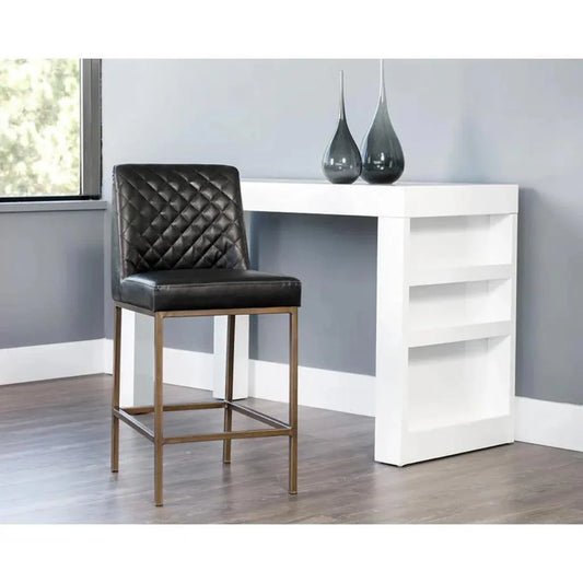 Leighland Leather Classic Counter Stool - LOOMLAN - SUNPAN - Counter Stools