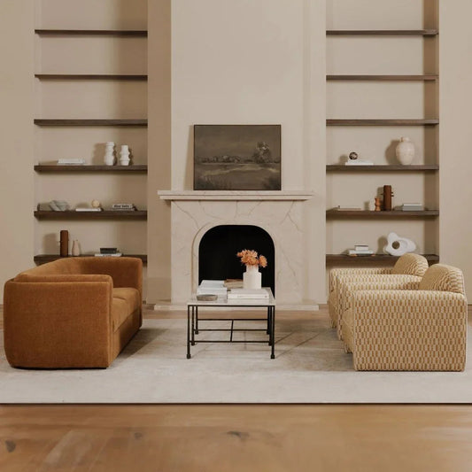 Leo Modern Geometric Design Accent Chair - LOOMLAN - Moe's Home - Club Chairs