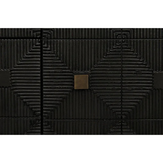 Leon Wood Black Dresser - LOOMLAN - Noir - Dressers