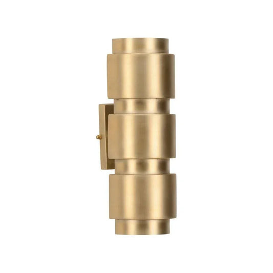 Lewinger Brass Finish Wall Sconce - LOOMLAN - Wildwood - Wall Sconces