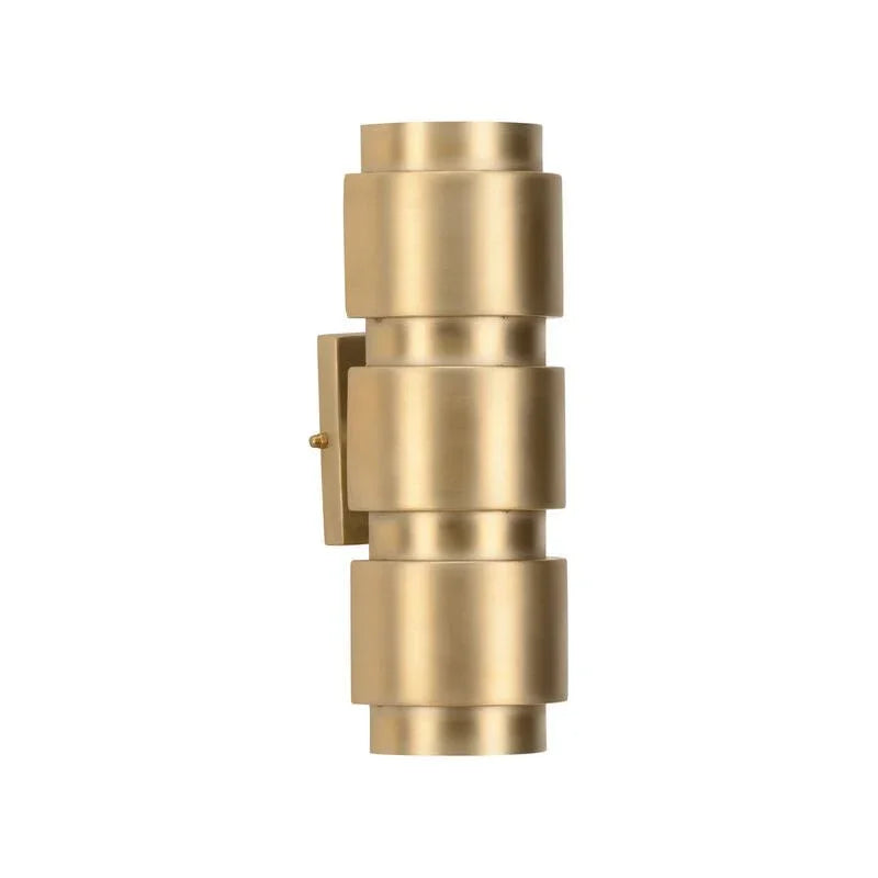 Lewinger Brass Finish Wall Sconce - LOOMLAN - Wildwood - Wall Sconces