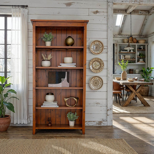 Lifestyle Five Shelves Wood Bookcase