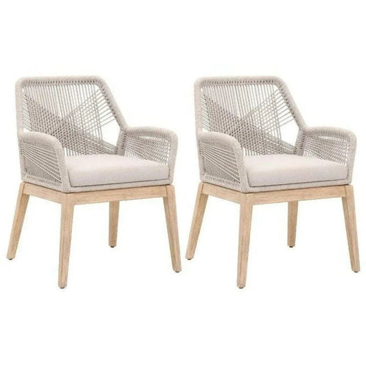Loom Fabric Dining Chair 2PC - LOOMLAN - Essentials For Living - Dining Chairs