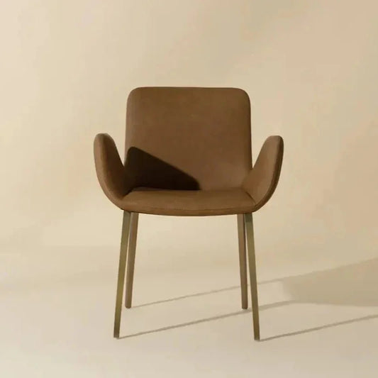 Lucano Leather Dining Armchair - LOOMLAN - SUNPAN - Dining Chairs