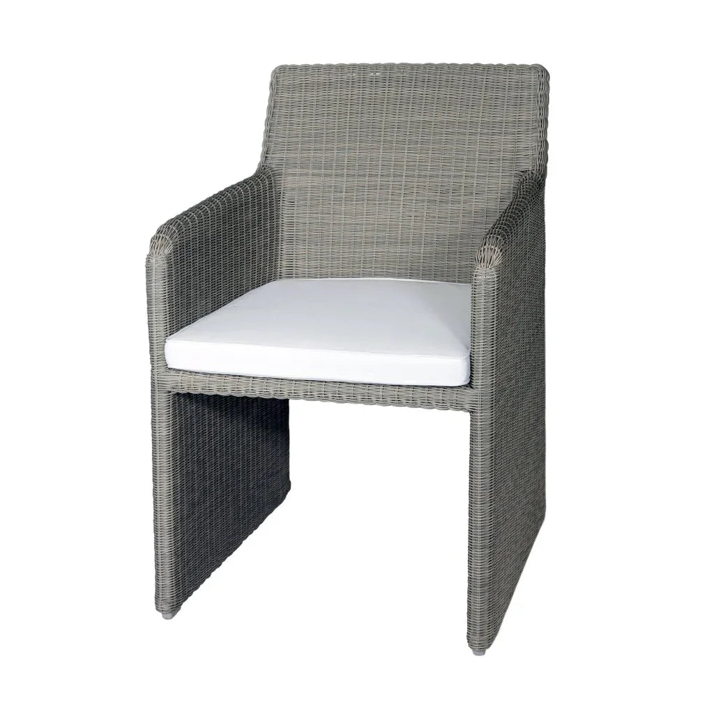 Lucas Aluminum Framed Patio Dining Chair-Outdoor Dining Chairs-Artesia-LOOMLAN
