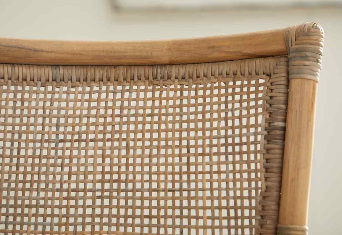 Luna Rattan Frame Armless Dining Chair 2PC