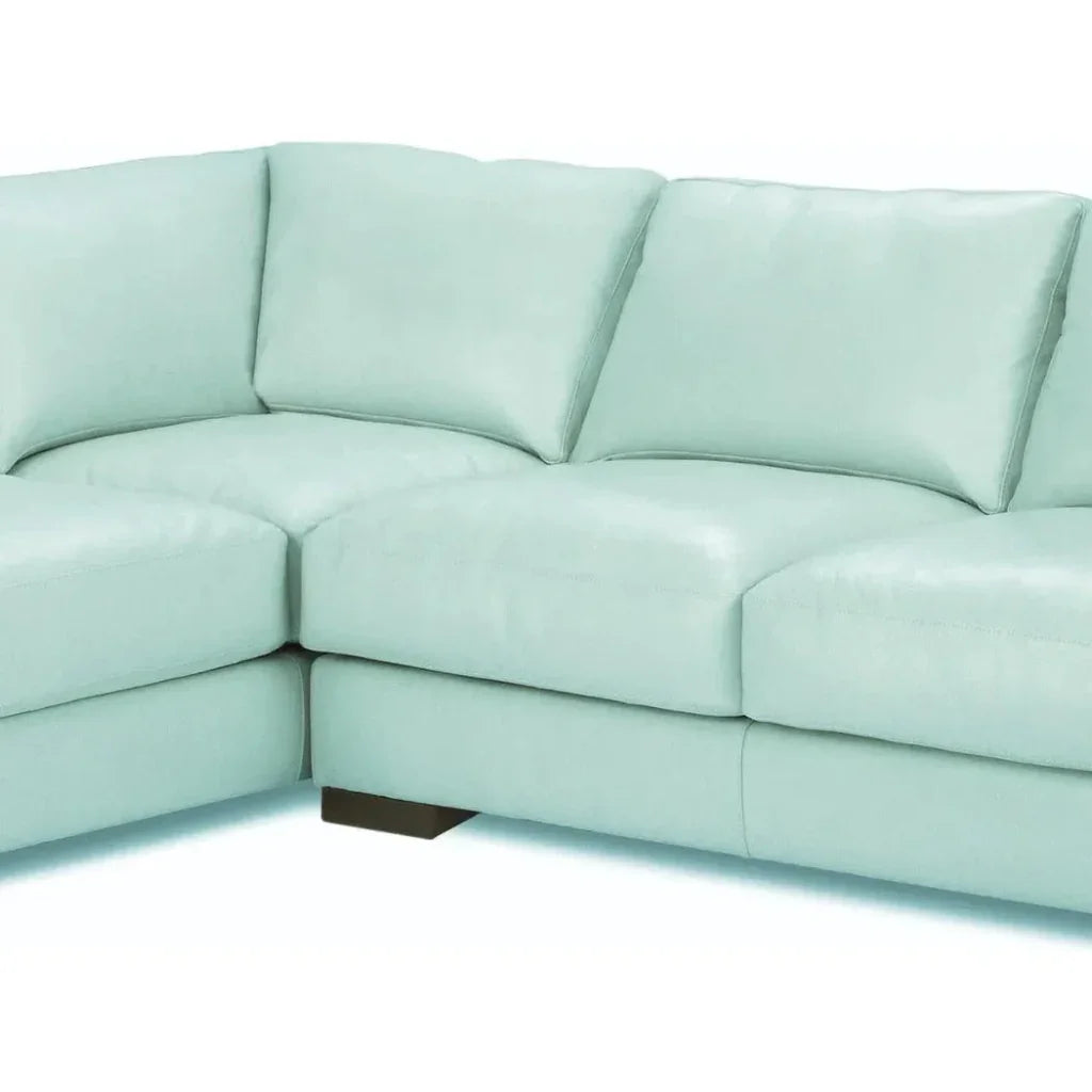Luxurious Malibu Grain Leather L - Shaped Sectional Couch - LOOMLAN - One For Victory - Sectionals