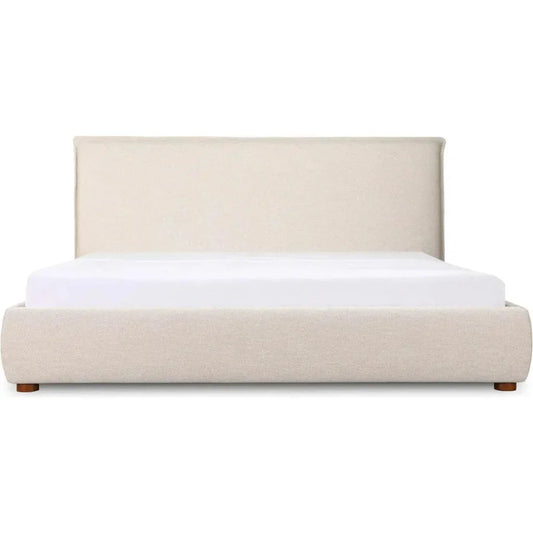 Luzon Wood Wheat Queen Bed - LOOMLAN - Moe's Home - Beds