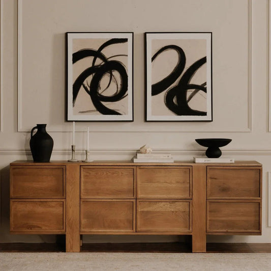 Lyra Handcrafted Black Terracotta Vase - LOOMLAN - Moe's Home - Vases & Jars