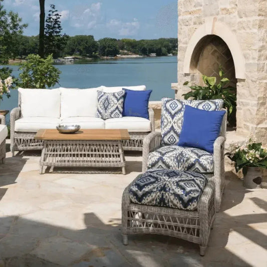 Mackinac Outdoor Furniture Sofa Set Chair & Tables-Outdoor Lounge Sets-Lloyd Flanders-LOOMLAN