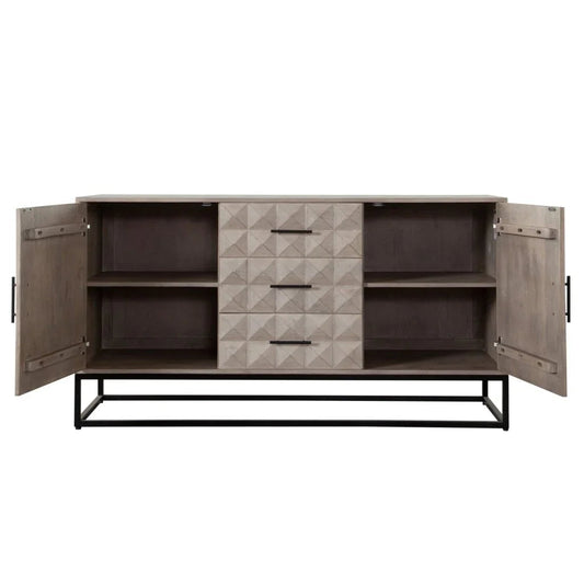 Madera Three Drawer Wood Dresser - LOOMLAN - Diamond Sofa - Dressers