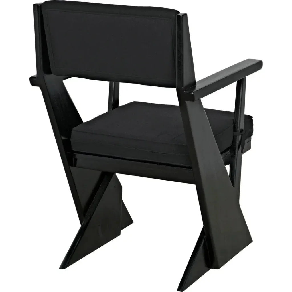 Madoc Arm Chair - LOOMLAN - Noir - Dining Chairs