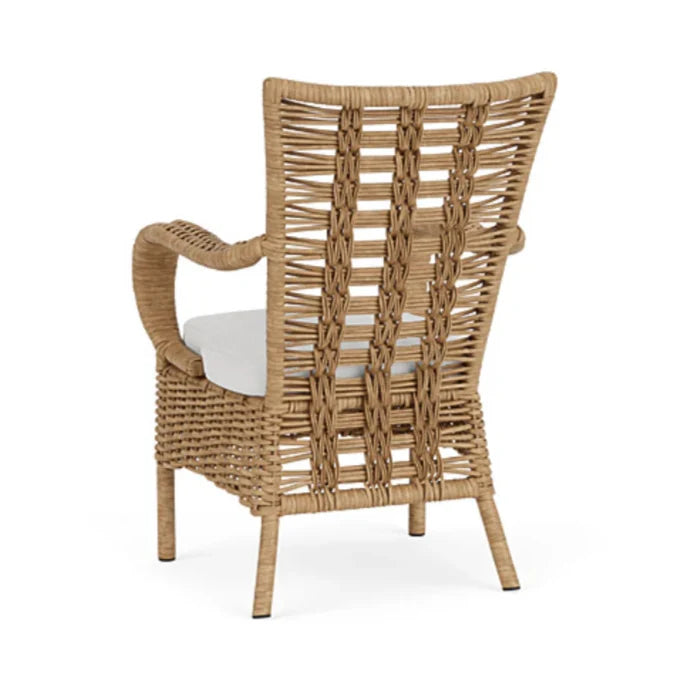 Magnolia Brown Outdoor Dining Armchair-Outdoor Dining Chairs-Lloyd Flanders-LOOMLAN